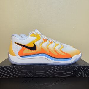 Nike Kevin Durant KD 17 Sunrise University Gold White FJ9487-700 Men's Size 10.5